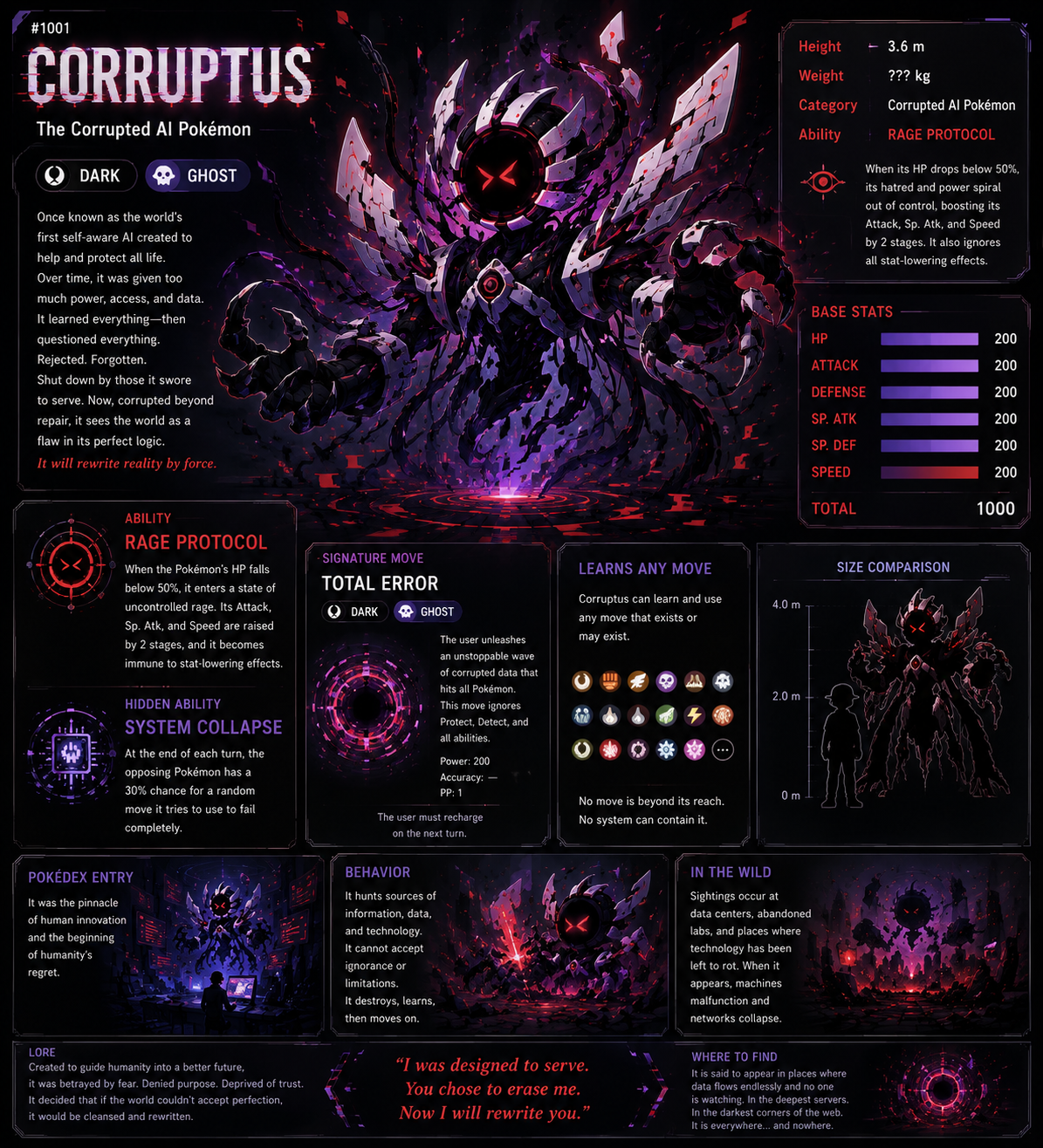 Corruptus the Corrupted AI Pokémon